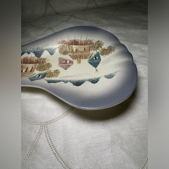 SASCHA B BRASTOFF MID-CENTURY‎ MCM ASHTRAY, DISH - ROOFTOPS - SIGNED - Picture 5 of 14